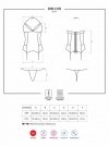 Obsessive 838-COR-3 gorset i stringi  S/M