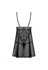Obsessive Sweetia babydoll i stringi czarna    M/L