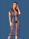 Obsessive Flowlace peniuar niebieski  S/M