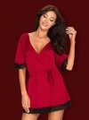 Obsessive Sensuelia szlafrok czerwony  S/M