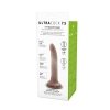 Karmelowy penis dildo na przyssawce bez jąder  19 cm