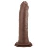 Karmelowy penis dildo na przyssawce bez jąder  23 cm