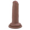 Nieobrzezany penis dildo z napletkiem 15 cm