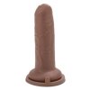 Nieobrzezany penis dildo z napletkiem 15 cm