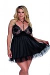 CYLA black chemise XXL+  (XXXL/XXXXL) czarna halka