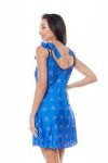 Damska halka koszulka Aster Chemise X-mas z reniferem niebieska L/XL