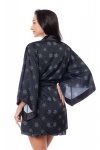 Damski szlafrok Aster Robe czarny S/M