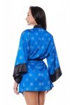 Damski szlafrok Aster Robe niebieski XS