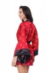 Damski szlafrok Aster Robe czerwony S/M