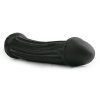 Ogromne czarne dildo sztuczny penis z rowkami 31.5 cm