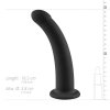 Czarne dildo do Strapon gładki penis na przyssawce 19,5 cm
