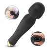 Stymulator silicone massager black usb 6 vibration