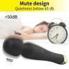 Stymulator silicone massager black usb 6 vibration