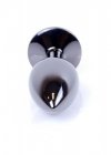 Korek analny z kryształem Jewellery Dark Silver PLUG- Green