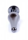 Korek analny z diamentem Jewellery Dark Silver BUTT PLUG- Red