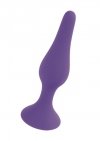 Silikonowy spiczasty korek analny Silicone Plug Purple DUŻY