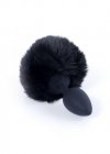 Korek analny ogonek króliczka Jewellery Silicon PLUG - Bunny Tail - Black