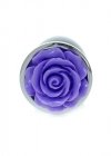Plug jewellery silver plug rose- purple