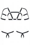 Męski komplet z gumy: t-shirt z ozdobami z tyłu i przodu, 2 pack stringi XXL/XXXL