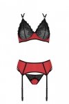 Bielizna Magnolia set red L/XL