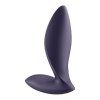 Czarny wibrujący korek analny Satisfyer Power Plug - z aplikacją