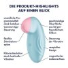 Stymulator łechtaczki Satisfyer Lay-On Tropical Tip błękitny