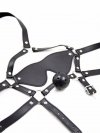 Maska na twarz i knebel do ust eye mask with ball gag