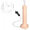 Penis dildo na przyssawce rozmiar L z wytryskiem 19,5 cm