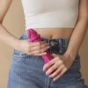 Różowe realistyczne dildo z przyssawką ruchoma skóra 13,5 cm