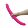 Podwójne wibrujące dildo waginalno analne