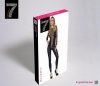 Błyszczący bodystocking z siatką Molina L/XL