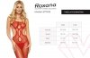Bodystocking czerwony underboob 6771 L/XL