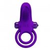 Wibrujący pierścień erekcyjny z masażerem Pretty Love Vibrant Penis Ring fiolet
