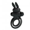 Wibrujący pierścień erekcyjny z króliczkiem Pretty Love Vibrant Penis Ring III czarny
