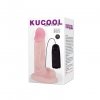 Realistyczne wibrujące dildo wibrator penis sterowany pilotem 18 cm