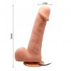 Wibrujące dildo z rotacją na przyssawce Baile 18 cm