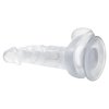 Żelowy penis dildo z przyssawką clear