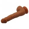 Żylasty penis dildo z jajami na przyssawce duży 25 cm