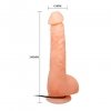 Realistyczny wibrator sztuczny penis z pilotem Baile 24 cm