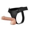 Wibrujący strapon uprząż z dildo RealDeal 25cm