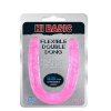 Podwójne dwustronne dildo Jelly Flexible Double Dong-Pink