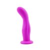 Krzywy fioletowy wibrator penis do punktu G Burst 18cm