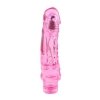 Żelowe dildo wibrujące różowe 21,5 cm