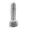 Elastyczny penis dildo na przyssawce 19,5 cm