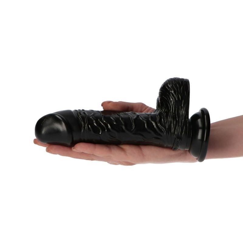 Realistyczne dildo żylasty penis z jądrami 16 cm