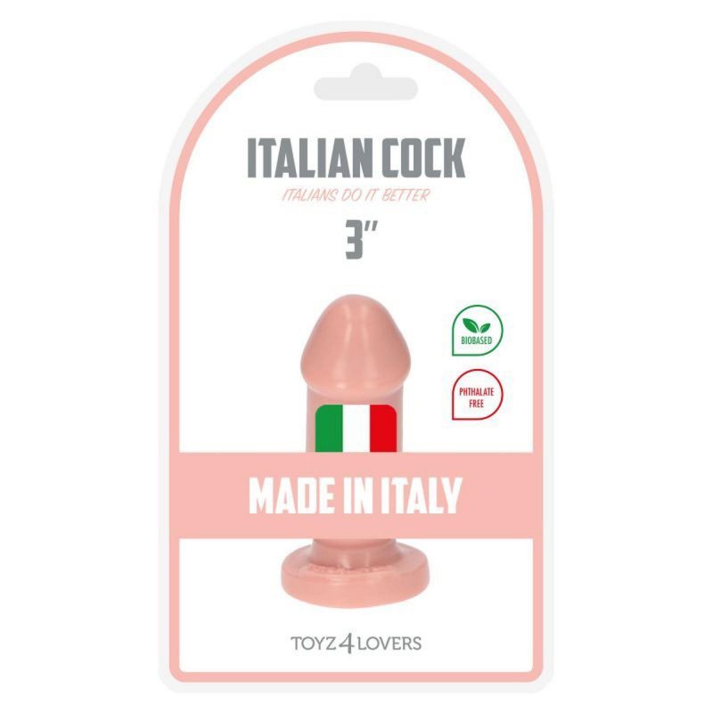 Dildo korek analny na przyssawce cielisty 8 cm