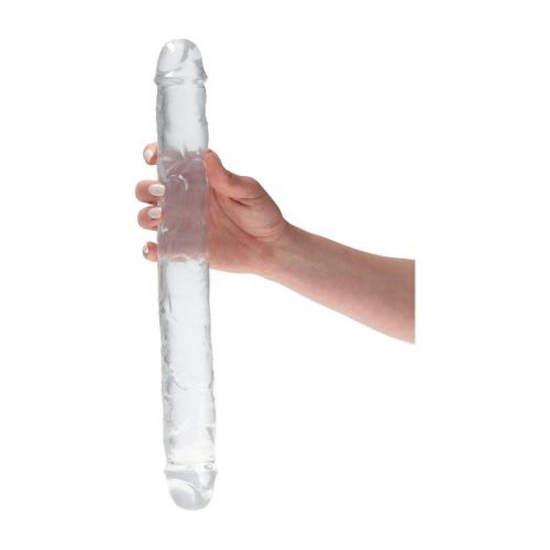 Długie podwójne realistyczne lesbijskie dildo 43 cm
