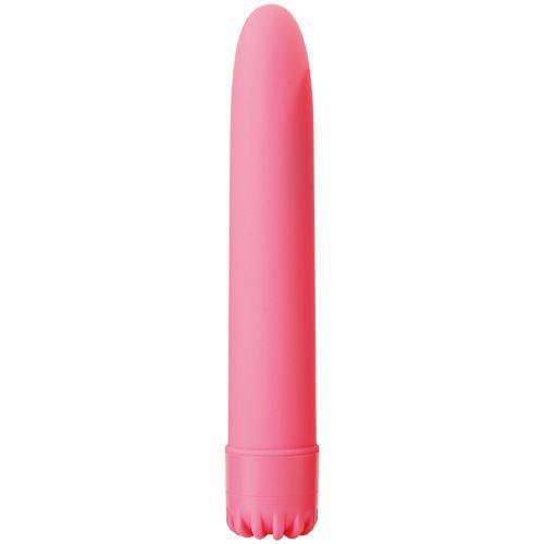 Gustowny gładki wibrator klasyczny różowy 20 cm