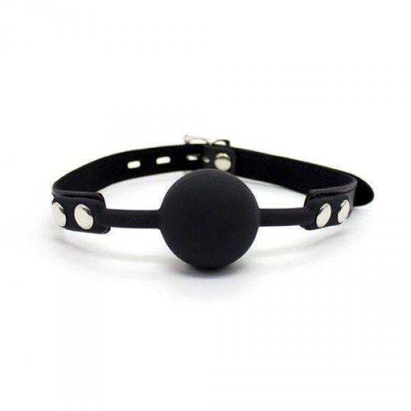 Knebel Ball Gag + Block (nero)