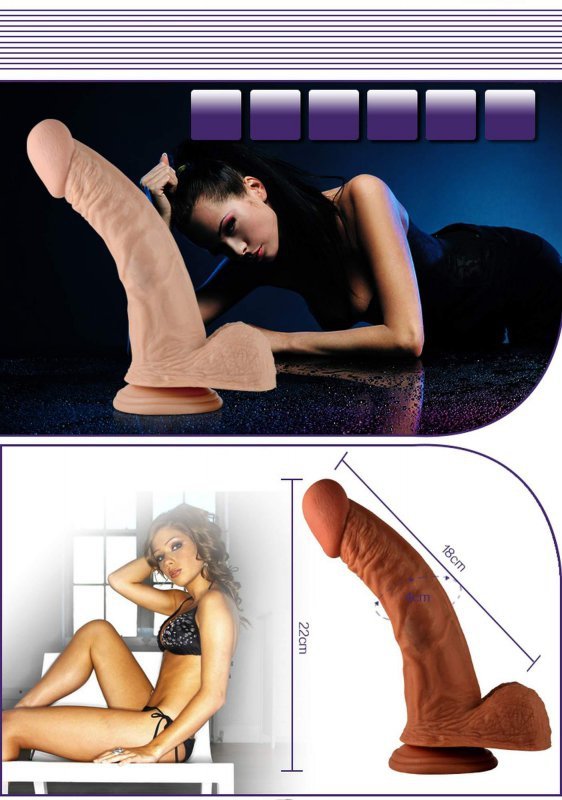 Dildo wibrator Real Extreme Vibrating Dildo Flesh 21cm